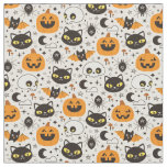 Cute Retro Halloween Pattern Fabric