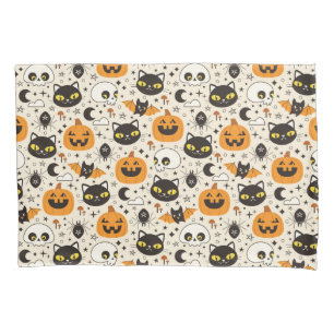 Cute Retro Halloween Pattern Pillow Case