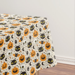 Cute Retro Halloween Pattern Tablecloth
