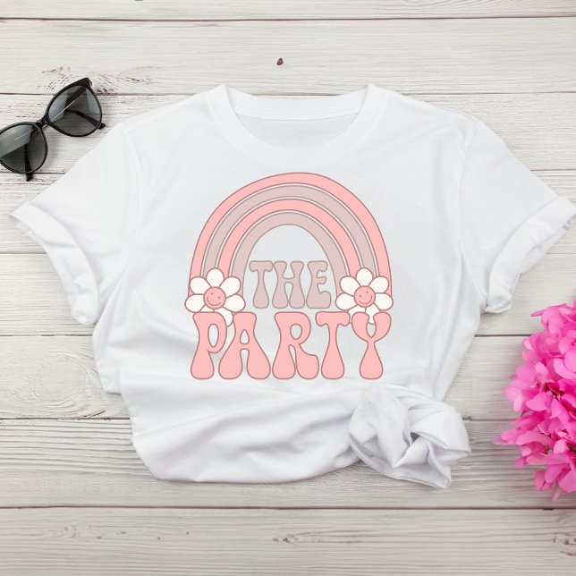 Cute Retro Hippie Bachelorette Squad T-Shirt (Your bridesmaids & besties will love to be part of the bride squad bringing the party to your bach)