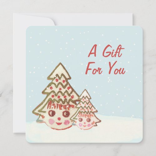 Cute Retro  Holiday Gift Certificate