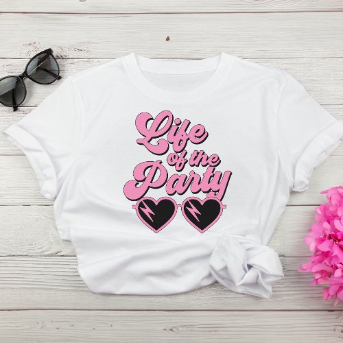 Cute Retro Hot Pink Script Bachelorette Party T_Shirt