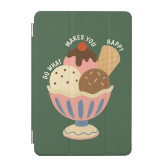 Cute Retro Ice Cream Sundae iPad Smart Cover