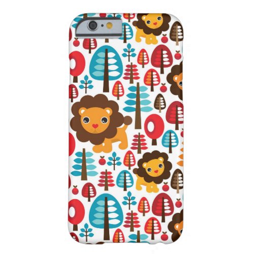 cute retro Lion kids illustration Barely There iPhone 6 Case