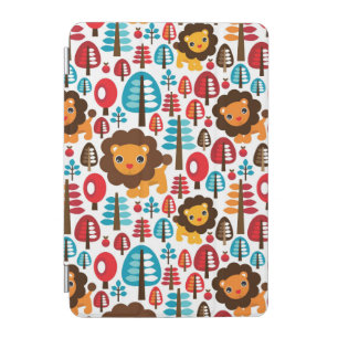 cute retro Lion kids illustration iPad Mini Cover