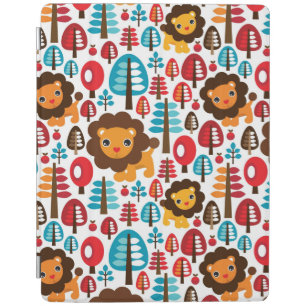 cute retro Lion kids illustration iPad Smart Cover