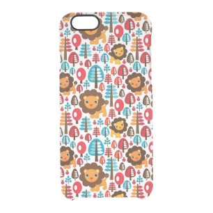 cute retro Lion kids illustration Clear iPhone 6/6S Case