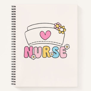 Cute Retro Modern Notebook Journal nurse life