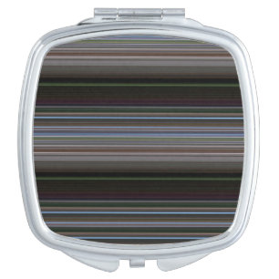 Cute retro modern stripes compact mirror