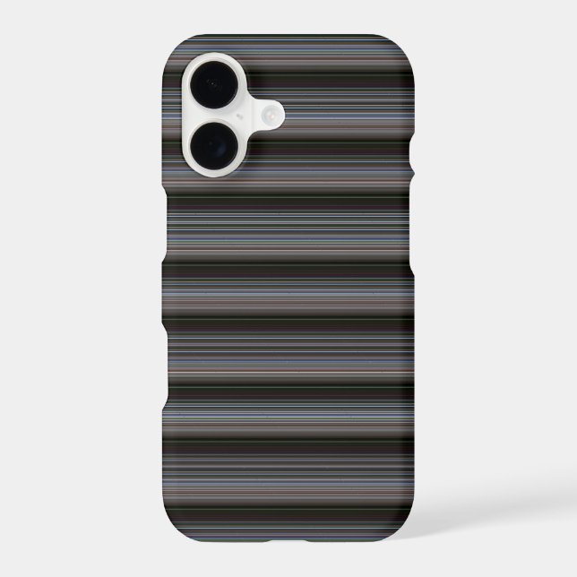 Cute retro modern stripes iPhone case (Back)