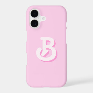 Cute Retro Monogram Pink iPhone 17 Case