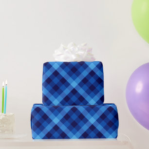 Cute Retro Ocean Blue Wrapping Paper