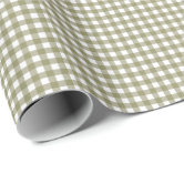 Green Plaid Wrapping Paper