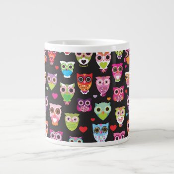 Cute Retro Owl Mug by designalicious at Zazzle