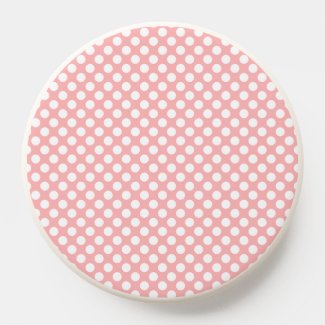 Cute Retro Peach Pink Polkadots Pattern 