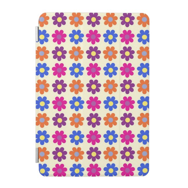 Cute Retro Penny Flower Pattern iPad Mini Cover (Front)