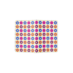 Cute Retro Penny Flower Pattern Passport Holder