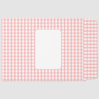 Cute Retro Pink Gingham Plaid pattern Envelope Mailers