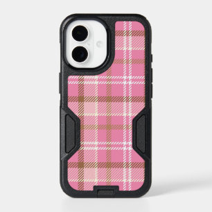 Cute Retro Pink Plaid Tartan Pattern iPhone 17 Case