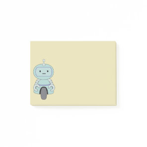 Cute Retro Robot Illustration Post-it Notes