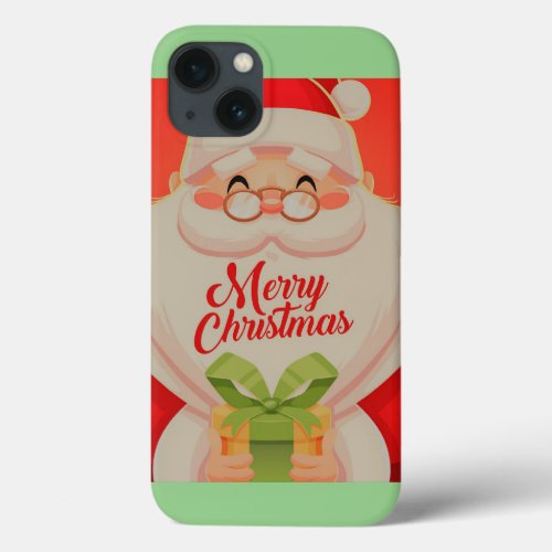 Cute Retro Santa Claus  iPhone 13 Case