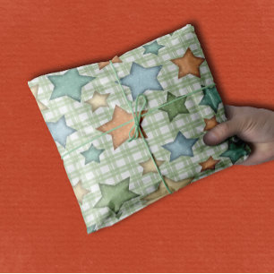 Cute Retro Stars for Baby Tissue Paper