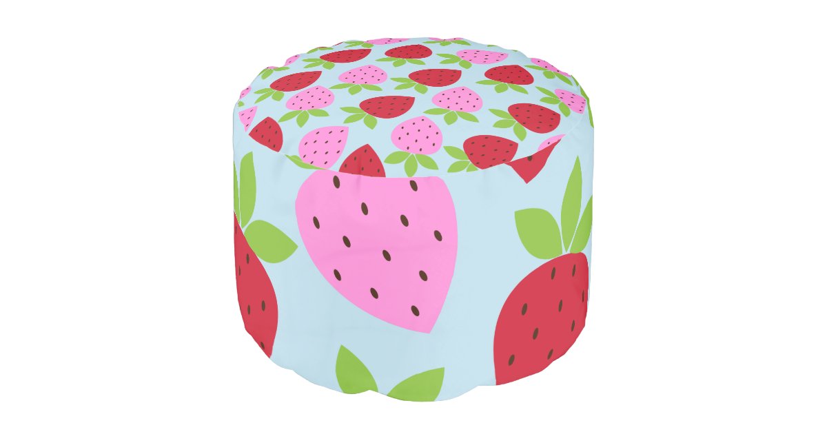 Rosie Berry (Strawberry) Pouf main image 1