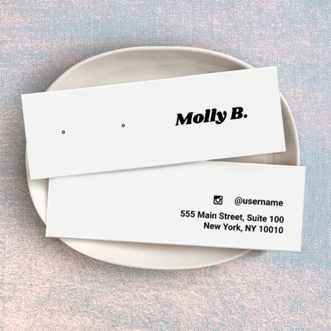 Cute Retro Stud Earring Jewelry Display Card (Creator Uploaded)