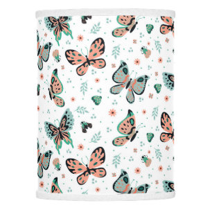 Cute retro style butterflies pattern lamp shade