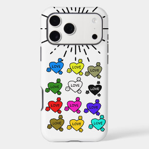 Cute Retro Stylish Hearts Pattern Newest Case- iPhone 17 Pro Max Case