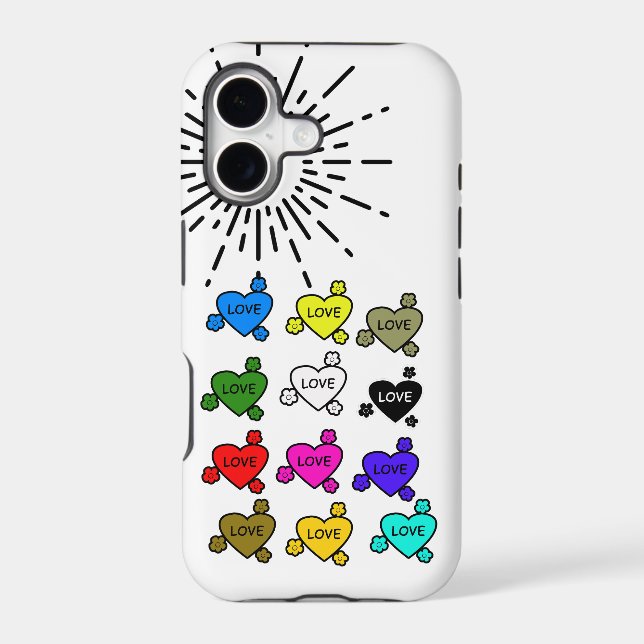 Cute Retro Stylish Hearts Pattern Newest Case-  iPhone Case (Back)