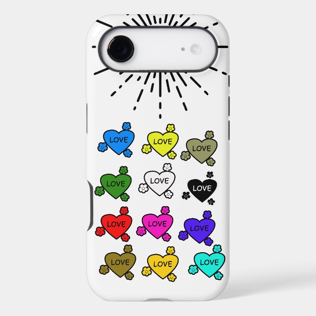 Cute Retro Stylish Hearts Pattern Newest Case-  iPhone Case (Back)