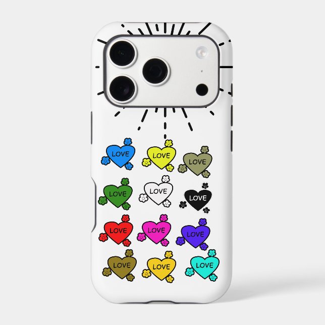 Cute Retro Stylish Hearts Pattern Newest Case-  iPhone Case (Back)