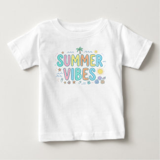Cute Retro Summer Vibes Groovy Beach Baby T-Shirt