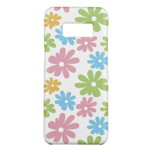 Cute Retro Summery Colors Flower Pattern Case_Mate Samsung Galaxy S8 Case