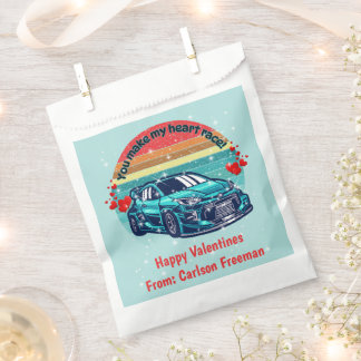 Cute Retro Sun Kids Valentines Car Favor Bag