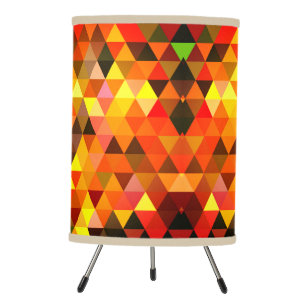 Cute Retro Triangular Gold Mid Century Modern Tripod Lamp