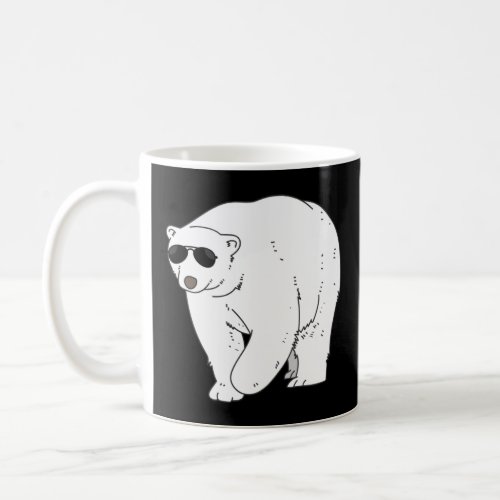 Cute Retro Vintage Boys Girls Polar Bear With Sung Coffee Mug