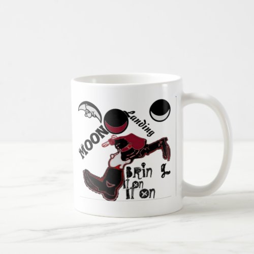 Cute retro vintage Bring it On Moon Landing HoHoHo Coffee Mug