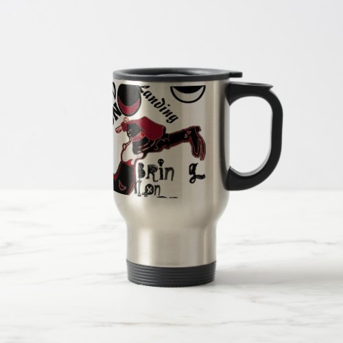 Cute retro vintage Bring it On Moon Landing HoHoHo Travel Mug