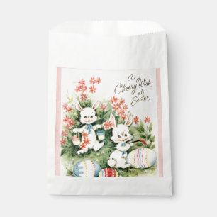 Cute retro vintage Easter bunny Favor Bag