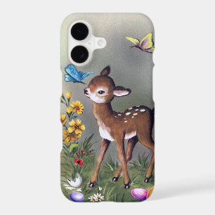 Cute retro vintage Easter deer  iPhone 17 Case
