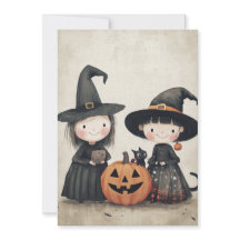 Cute Retro Vintage Halloween Kids Trick or Treat