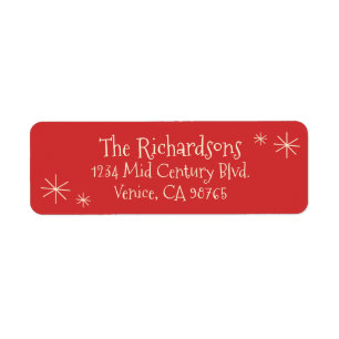 Cute Retro Vintage Nostalgic Christmas Label