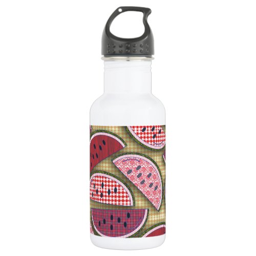 Cute Retro Watermelons Stainless Steel Water Bottle