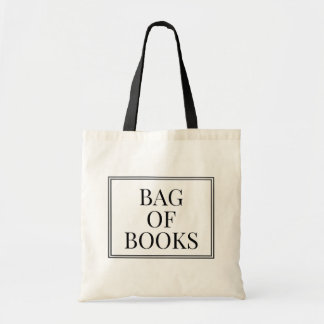 Cute Reusable Book Theme Tote Bag