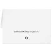 Cute Rex Bunny Rabbit Eating Fir Needles Cards (Back Horizontal)