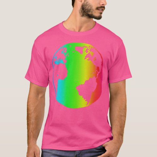 Cute RGB Lighting Globe T_Shirt