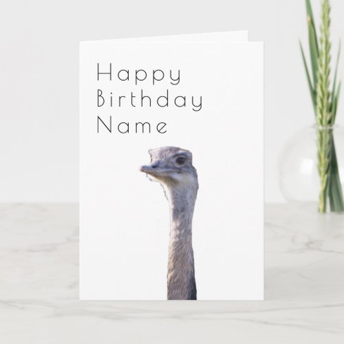 Cute Rhea Art Deco Birthday Card