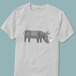 Cute Rhinoceros Animal Lover T-Shirt<br><div class="desc">A fun rhinoceros illustration for animal and wildlife lovers.</div>